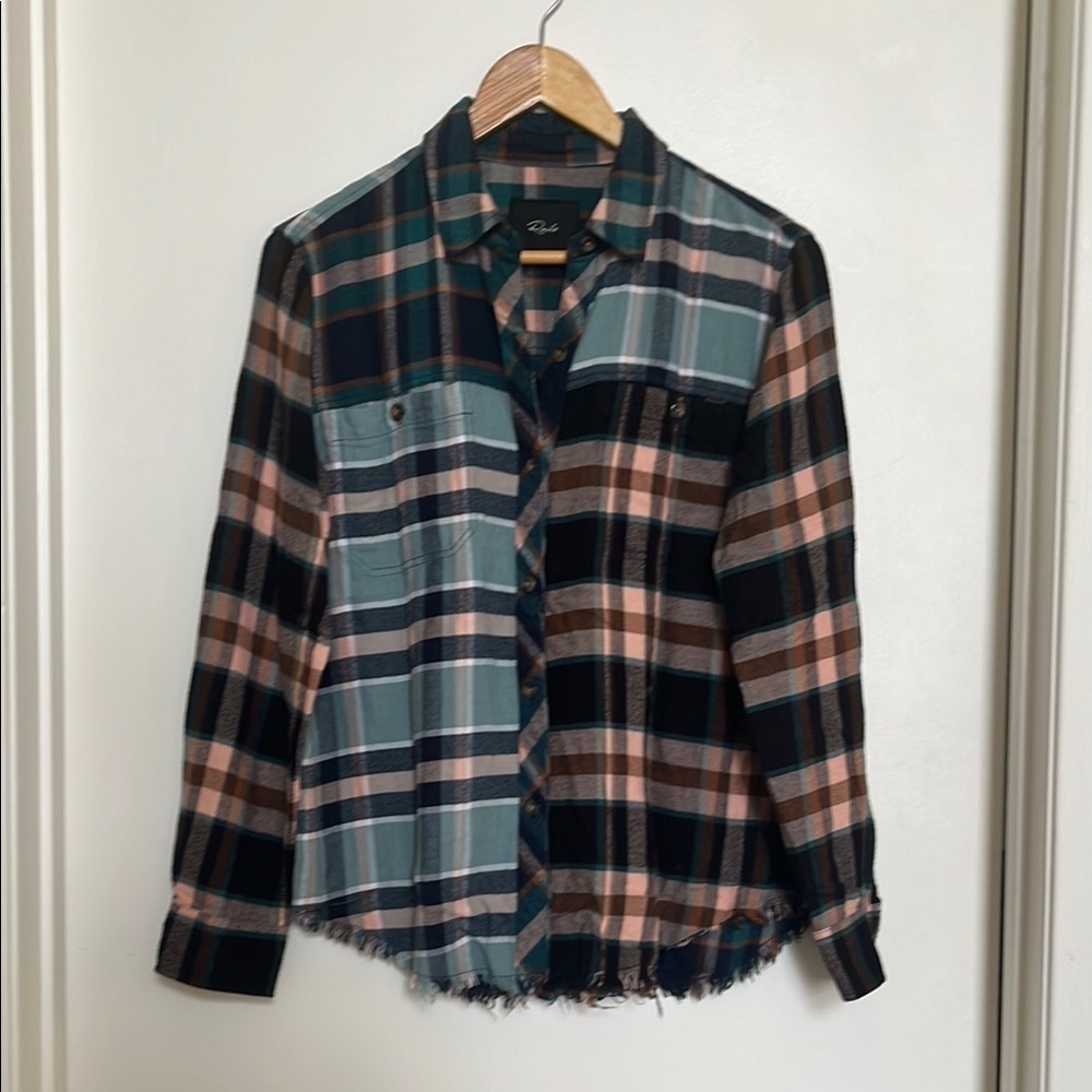 RAILS Brando Mixed Plaid button up shirt - Heathrow - Picture 4 of 6